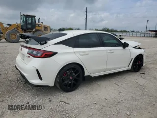 2023 Honda Civic Type R with VIN JHMFL5G46PX000608, listed as a Copart auction lot 50523515 with 19,218 mi miles and Salvage Title. Bid and sale history available at carsss.com. Image 3.
