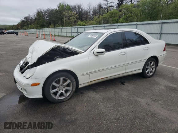 2007 Mercedes-Benz C 280 Luxury with VIN WDBRF92HX7F891031, listed as a Copart auction lot 57889315 with 168,789 mi miles and Salvage title. Bid and sale history available at DreamBid. Image 1.