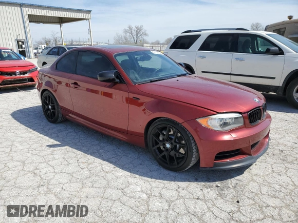 2012 BMW 1 Series 135i with VIN WBAUC9C5XCVM12726, listed as a Copart auction lot 48102254 with 82,285 mi miles and Salvage title. Bid and sale history available at DreamBid. Image 4.