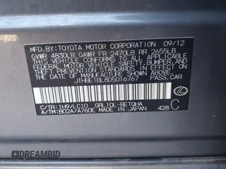 2013 Lexus GS 350 z VIN JTHBE1BL8D5016767, wystawiony jako IAAI lot #41240783 z przebiegiem 115 431 mil mil oraz . Historia ofert i sprzedaży dostępna na DreamBid. Obrazek 9.
