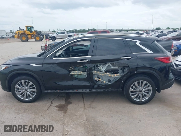 2024 Infiniti QX50 Luxe with VIN 3PCAJ5BA7RF101801, listed as a IAAI auction lot 42109462 with 15,768 mi miles and . Bid and sale history available at DreamBid. Image 15.