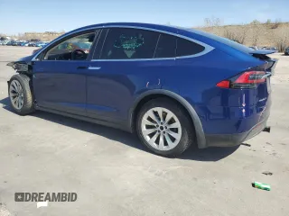 2017 Tesla Model X 90D with VIN 5YJXCDE23HF044790, listed as a Copart auction lot 52376565 with 105,712 mi miles and Salvage Title. Bid and sale history available at DreamBid. Image 2.