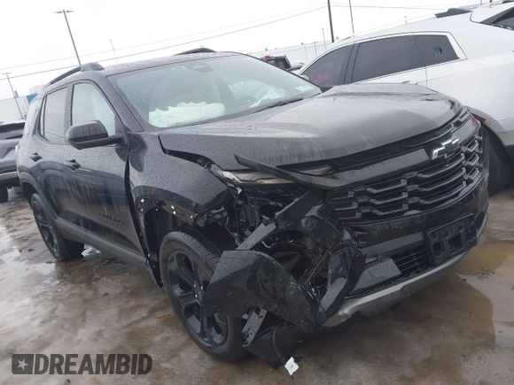 2025 Chevrolet Equinox AWD LT with VIN 3GNAXPEG0SL135474, listed as a IAAI auction lot 41656451 with 2,242 mi miles. Bid and sale history available at carsss.com. Image 1.