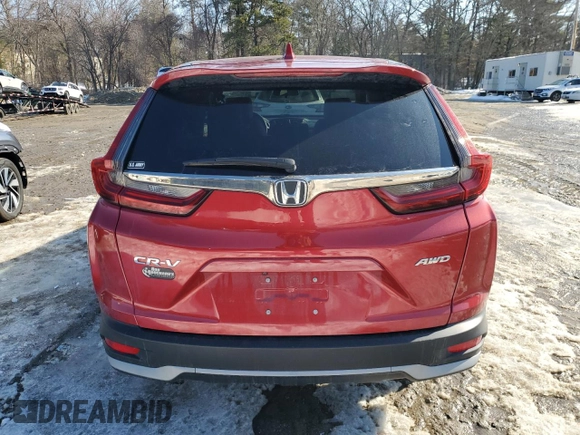 2020 Honda CR-V EX with VIN 2HKRW2H56LH632137, listed as a Copart auction lot 45338365 with 60,147 mi miles and Salvage Title. Bid and sale history available at carsss.com. Image 6.