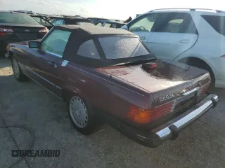 1987 Mercedes-Benz 560 560SL with VIN WDBBA48D0HA059591, listed as a Copart auction lot 76627544 with 57,059 mi miles and Non Repairable. Bid and sale history available at carsss.com. Image 2.