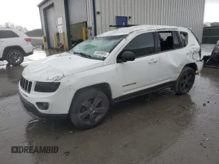 2014 Jeep Compass Sport with VIN 1C4NJDBB0ED523379, listed as a Copart auction lot 53089655 with 115,517 mi miles and Salvage Title. Bid and sale history available at carsss.com. Image 1.