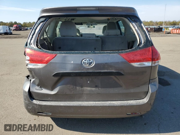 2013 Toyota Sienna L with VIN 5TDZK3DC5DS389664, listed as a Copart auction lot 46168265 with 79,962 mi miles and Salvage Title. Bid and sale history available at carsss.com. Image 6.