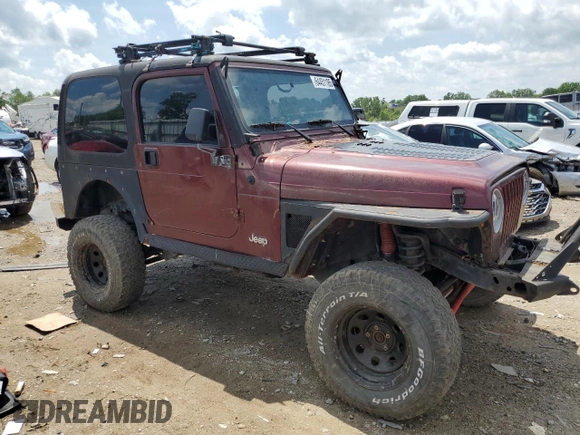 2002 Jeep Wrangler X with VIN 1J4FA39SX2P732881, listed as a Copart auction lot 64451185 with Not provided miles and Clean title. Bid and sale history available at DreamBid. Image 4.