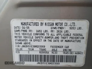 2006 Infiniti M45 with VIN JNKBY01E36M203069, listed as a Copart auction lot 74970914 with 166,927 mi miles and Non Repairable. Bid and sale history available at carsss.com. Image 13.