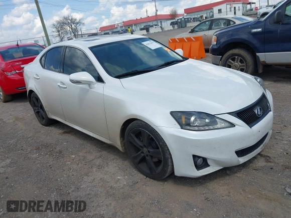 2011 Lexus IS 250 with VIN JTHBF5C24B5133687, listed as a IAAI auction lot 42013015 with 116,939 mi miles. Bid and sale history available at carsss.com. Image 13.