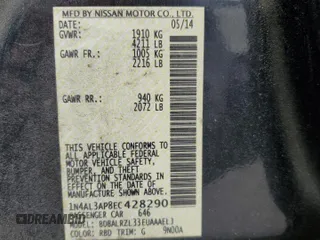 2014 Nissan Altima S with VIN 1N4AL3AP8EC428290, listed as a Copart auction lot 52006015 with 151,772 mi miles and Salvage Title. Bid and sale history available at DreamBid. Image 12.