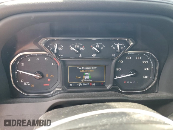 2022 GMC Sierra 1500 Limited SLT with VIN 3GTU9DEDXNG211591, listed as a Copart auction lot 68378384 with 20,016 mi miles and Salvage Title. Bid and sale history available at carsss.com. Image 9.