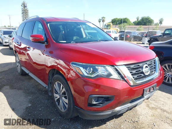 2018 Nissan Pathfinder SV z VIN 5N1DR2MN5JC678022, wystawiony jako IAAI lot #42206918 z przebiegiem 106 488 mil mil oraz . Historia ofert i sprzedaży dostępna na DreamBid. Obrazek 1.
