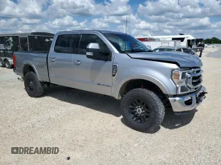 2021 Ford F-350 XL with VIN 1FT8W3BT9MED12756, listed as a Copart auction lot 48030885 with 84,864 mi miles and Salvage Title. Bid and sale history available at DreamBid. Image 4.