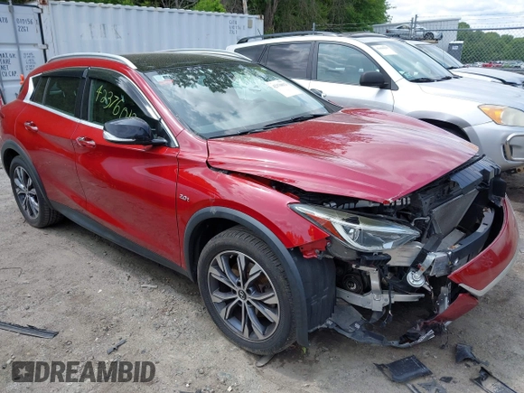 2017 Infiniti QX30 Premium with VIN SJKCH5CRXHA032082, listed as a IAAI auction lot 42376012 with 73,814 mi miles and . Bid and sale history available at DreamBid. Image 1.