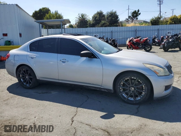 2008 Infiniti G35 Journey with VIN JNKBV61E08M218577, listed as a Copart auction lot 62776125 with 246,590 mi miles and Salvage title. Bid and sale history available at DreamBid. Image 4.
