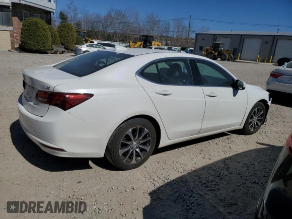 2015 Acura TLX with VIN 19UUB1F38FA010265, listed as a Copart auction lot 48134633 with 87,299 mi miles. Bid and sale history available at carsss.com. Image 3.