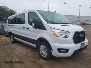 2022 Ford Transit Passenger XL with VIN 1FBAX2Y82NKA48363, listed as a IAAI auction lot 41113899 with 49,508 mi miles. Bid and sale history available at carsss.com. Image 1.