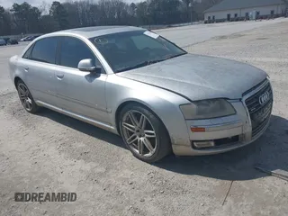 2008 Audi A8 L 4.2L with VIN WAUMV94E98N014228, listed as a IAAI auction lot 41291694 with 177,942 mi miles. Bid and sale history available at carsss.com. Image 1.