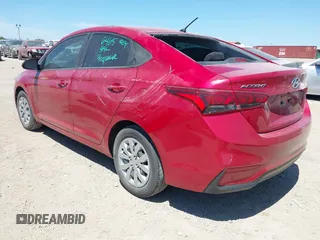 2022 Hyundai Accent SE with VIN 3KPC24A6XNE183245, listed as a IAAI auction lot 42216371 with 20,599 mi miles and . Bid and sale history available at DreamBid. Image 3.