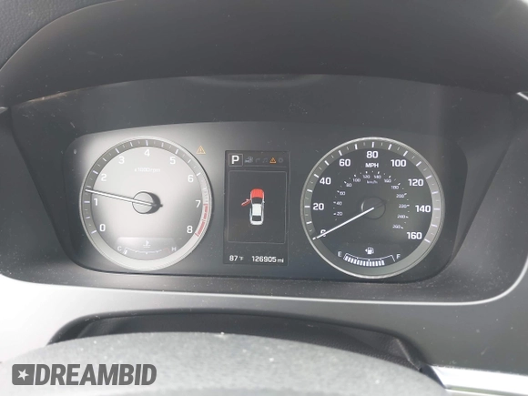 2015 Hyundai Sonata Eco z VIN 5NPE24AA9FH137173, wystawiony jako IAAI lot #42504289 z przebiegiem 126 905 mil mil oraz . Historia ofert i sprzedaży dostępna na DreamBid. Obrazek 7.