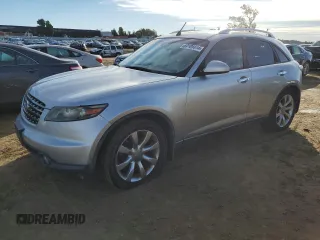 2005 Infiniti FX35 with VIN JNRAS08U55X100373, listed as a Copart auction lot 87104814 with 260,222 mi miles and Clean Title. Bid and sale history available at carsss.com. Image 1.