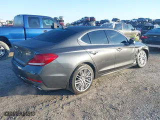 2020 Genesis G70 2.0T with VIN KMTG64LA6LU059951, listed as a IAAI auction lot 41683671 with 43,852 mi miles. Bid and sale history available at carsss.com. Image 4.