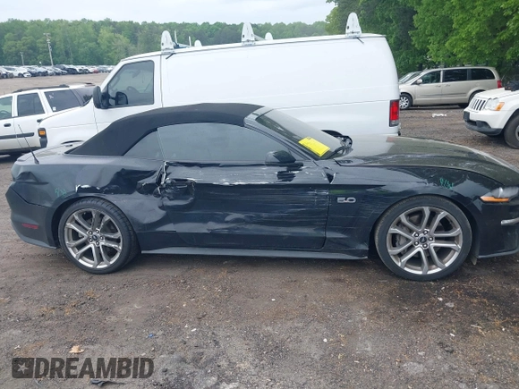 2019 Ford Mustang GT Premium with VIN 1FATP8FF8K5202115, listed as a IAAI auction lot 42085416 with 73,548 mi miles and . Bid and sale history available at DreamBid. Image 13.