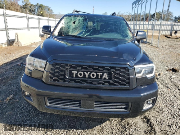 2020 Toyota Sequoia SR5 with VIN 5TDBY5G16LS177599, listed as a Copart auction lot 76245044 with 106,090 mi miles and Salvage Title. Bid and sale history available at carsss.com. Image 5.