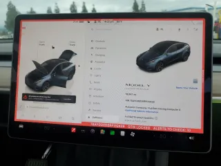 2024 Tesla Model Y with VIN 7SAYGDED8RF132426, listed as a Copart auction lot 43715375 with 18,067 mi miles and Salvage Title. Bid and sale history available at carsss.com. Image 9.