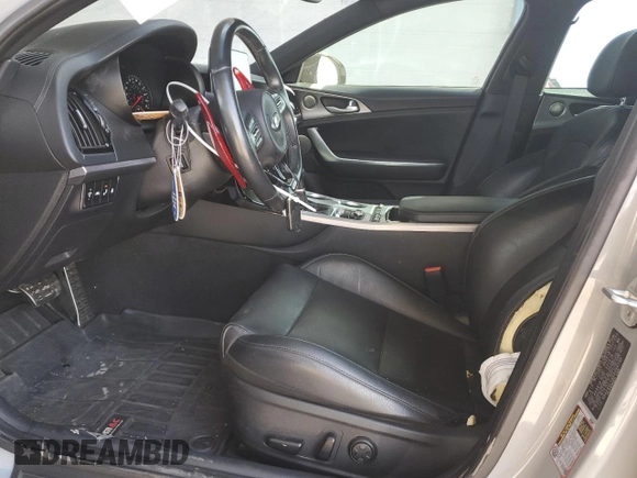 2019 Kia Stinger GT1 with VIN KNAE45LC6K6064795, listed as a Copart auction lot 44759325 with 70,743 mi miles and Salvage Title. Bid and sale history available at DreamBid. Image 7.
