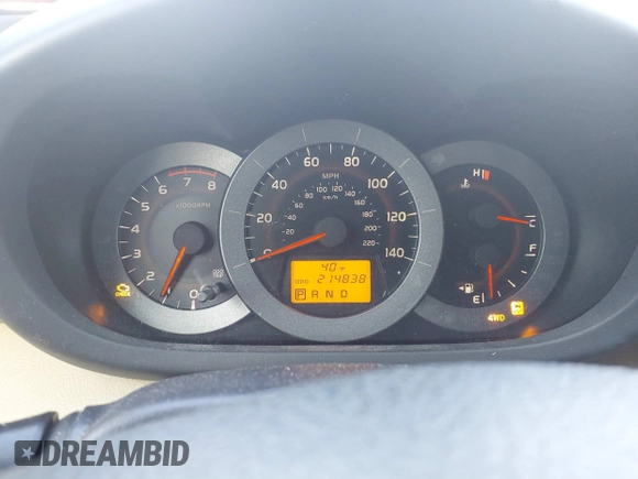 2010 Toyota RAV4 Ltd with VIN JTMDF4DV1A5020971, listed as a IAAI auction lot 41336888 with 214,838 mi miles. Bid and sale history available at carsss.com. Image 7.