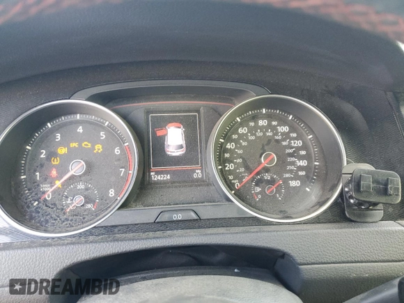2017 Volkswagen Golf GTI Autobahn with VIN 3VW547AU3HM008975, listed as a Copart auction lot 66924874 with 124,224 mi miles and Salvage Title. Bid and sale history available at carsss.com. Image 9.
