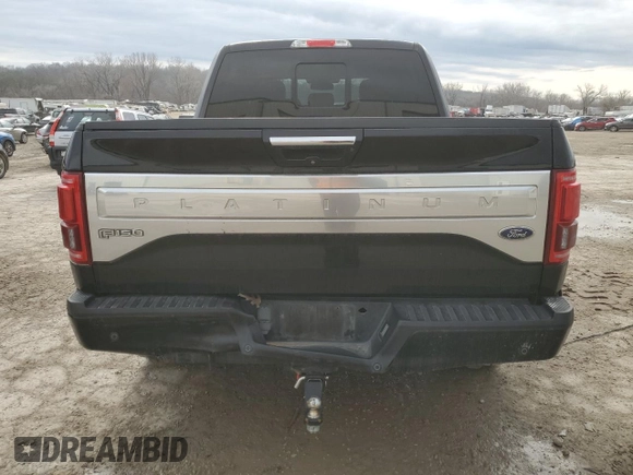 2016 Ford F-150 XLT with VIN 1FTEW1EG8GFC74621, listed as a Copart auction lot 86569594 with 130,578 mi miles and Salvage title. Bid and sale history available at DreamBid. Image 6.