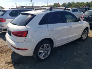 2017 Audi Q3 Premium with VIN WA1BCCFS0HR013861, listed as a Copart auction lot 62284624 with 107,934 mi miles and Salvage title. Bid and sale history available at DreamBid. Image 3.