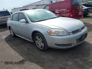 2012 Chevrolet Impala LT Retail with VIN 2G1WB5E33C1153896, listed as a IAAI auction lot 41971048 with 183,894 mi miles and . Bid and sale history available at DreamBid. Image 1.