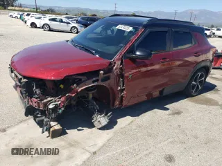 2022 Chevrolet TrailBlazer RS with VIN KL79MTSLXNB110485, listed as a Copart auction lot 50430335 with 43,212 mi miles and Salvage Title. Bid and sale history available at carsss.com. Image 1.