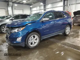 2020 Chevrolet Equinox Premier z VIN 2GNAXXEV0L6273682, wystawiony jako Copart lot #55155065 z przebiegiem 71 754 mil mil oraz Szkoda całkowita • Salvage title. Historia ofert i sprzedaży dostępna na DreamBid. Obrazek 1.