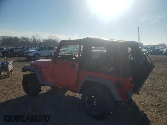 2006 Jeep Wrangler SE with VIN 1J4FA29156P757467, listed as a Copart auction lot 50610065 with 134,848 mi miles and Salvage Title. Bid and sale history available at carsss.com. Image 2.