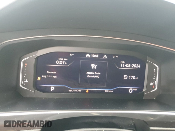2023 Volkswagen Tiguan SEL R-Line with VIN 3VV4B7AX6PM020956, listed as a Copart auction lot 79680384 with 31,220 mi miles and Salvage title. Bid and sale history available at DreamBid. Image 9.