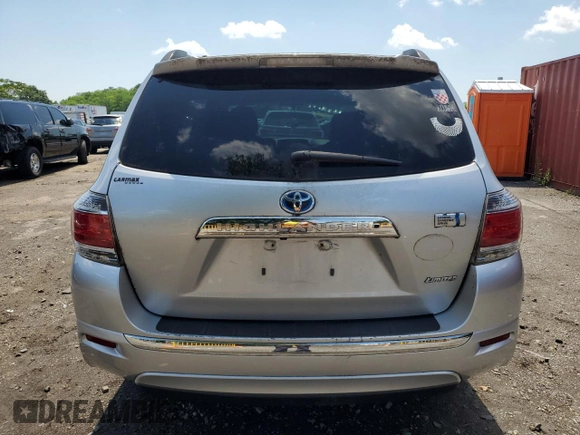 2013 Toyota Highlander Limited with VIN JTEDC3EH1D2018036, listed as a Copart auction lot 61430925 with 153,391 mi miles and Salvage title. Bid and sale history available at DreamBid. Image 6.