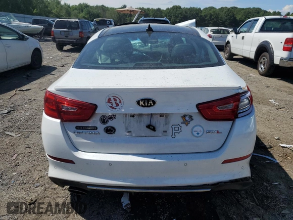2015 Kia Optima SXL Turbo with VIN 5XXGR4A60FG444419, listed as a Copart auction lot 64724825 with Not provided miles and Clean title. Bid and sale history available at DreamBid. Image 6.
