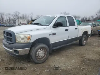 2007 Dodge Ram 2500 SLT with VIN 1D7KS28D87J577181, listed as a Copart auction lot 84408024 with 291,177 mi miles and Clean Title. Bid and sale history available at carsss.com. Image 1.