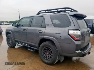 2023 Toyota 4Runner TRD Pro with VIN JTELU5JR9P6117865, listed as a Copart auction lot 60726745 with 20,996 mi miles and Salvage title. Bid and sale history available at DreamBid. Image 2.