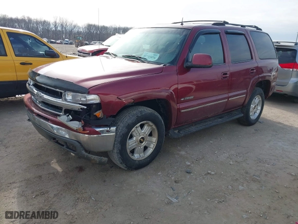 2002 Chevrolet Tahoe LT with VIN 1GNEK13Z42J169278, listed as a IAAI auction lot 41743076 with 227,870 mi miles. Bid and sale history available at carsss.com. Image 2.