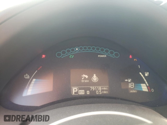 2016 Nissan LEAF S with VIN 1N4BZ0CP6GC311681, listed as a Copart auction lot 63923203 with 79,118 mi miles. Bid and sale history available at carsss.com. Image 9.