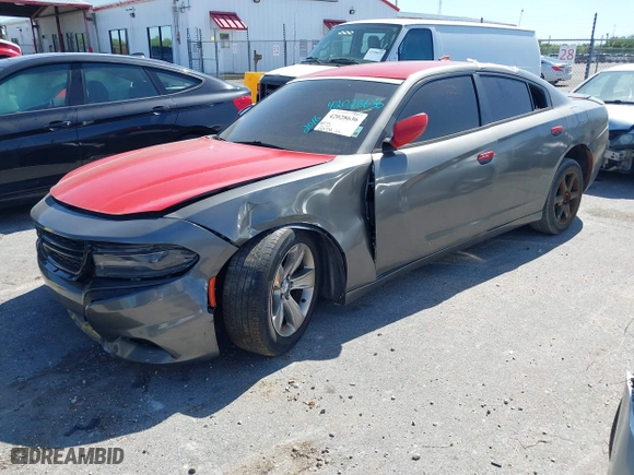 2016 Dodge Charger SXT with VIN 2C3CDXHG9GH214362, listed as a IAAI auction lot 42028636 with 225,392 mi miles. Bid and sale history available at carsss.com. Image 16.