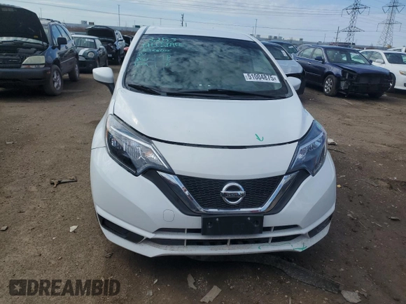 2017 Nissan Note SV with VIN 3N1CE2CP6HL352875, listed as a Copart auction lot 51004875 with 61,784 mi miles and Salvage Title. Bid and sale history available at DreamBid. Image 5.