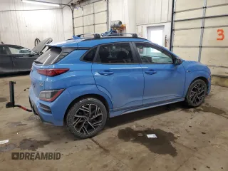 2022 Hyundai Kona N Line with VIN KM8K3CA33NU925491, listed as a Copart auction lot 41770885 with 33,109 mi miles and Salvage Title. Bid and sale history available at carsss.com. Image 3.