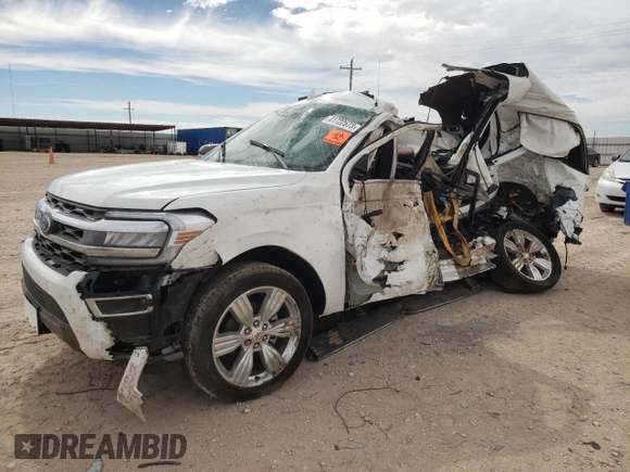 2022 Ford Expedition Max King Ranch with VIN 1FMJK1PT2NEA48688, listed as a Copart auction lot 41722673 with Not Provided miles and Salvage Title. Bid and sale history available at DreamBid. Image 1.